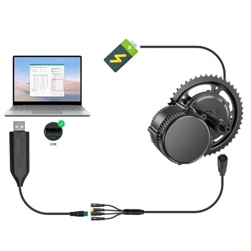 Câble de programmation USB Bafang BBS01 BBS02 connecteur 5 broches 1100mm - 7