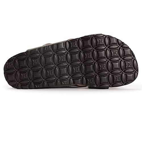 Muk Luks Flora Terra Turf Womens Sandal 7 Bm Us Dark Grey #TOP2