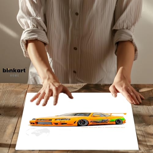 Image of BLINKART Nissan & Toyota Skyline & SupraCar Posters Sticker Gift Items for Boys Room Wall Decor || Comes with Double-Sided Tape|| Decoration Bedroom Living Room Office Studio Decor | 12x18 In (A3) - CAR-268