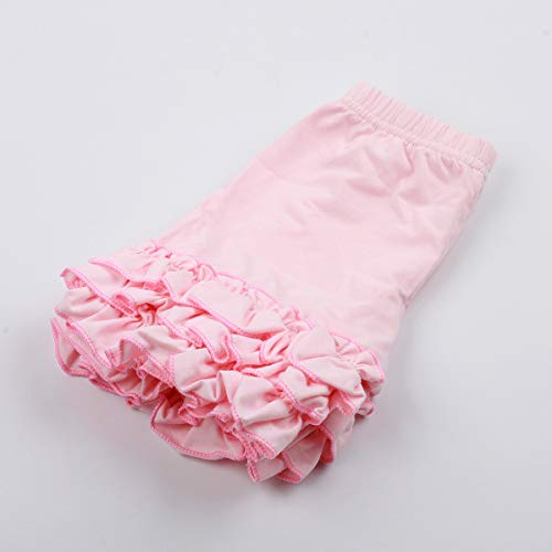 Slowera Baby Toddler Girls Cotton Icing Ruffles Shorts Pants (Pink, Xxs: 6-12 Months) #TOP2