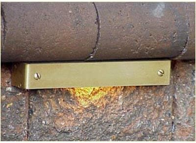 Color de la luz integral de 6 pulgadas latón macizo