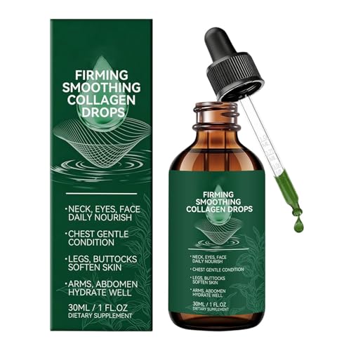 Gotas De Collágén Suavizante Reafirmante, Fórmula Ligera De Rápida Absorción, 30 Ml, Líquido Para El Cuidado Del Cuerpo Del Cuello De La Cara, Gotas Reafirmantes Para Levantamiento De La Piel, Hidrata