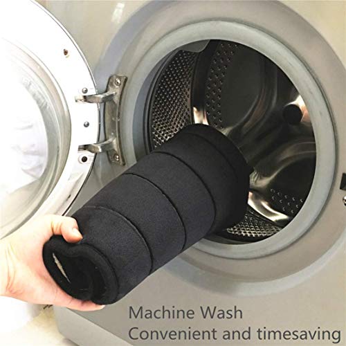 Findnew 20"*32" Microfiber Memory Foam Bath Mat With Non-Skid Bottom Non-Slip Quickly Drying Black #TOP7