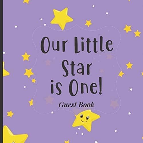 Baby First Birthday Guest Book To Sign - Our Little Star is One: Happy 1st Birthday Party Supplies to Match Your Baby Girls, Boys or Twins Outfits! (Twinkle Little Star Theme) Paperback – 19 Jan. 2020