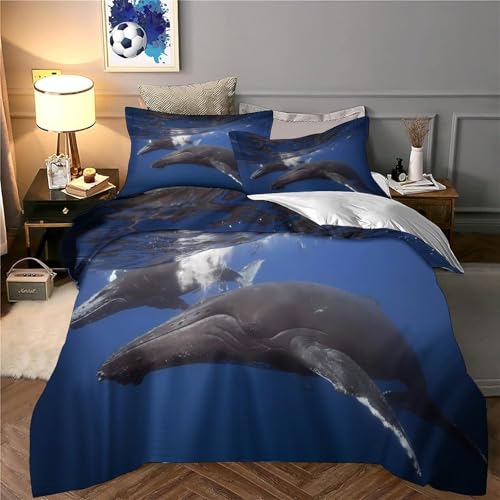 Ensemble de literie microfibre dauphin 3d doux et respirable pour des nuits d'été fraîches - 6