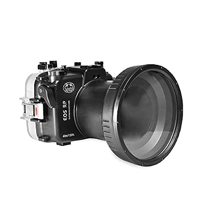 Sea frogs Waterproof Housing Case Underwater Diving Camera Case with Flat Long Port 40M/130FT for Canon EOS RP