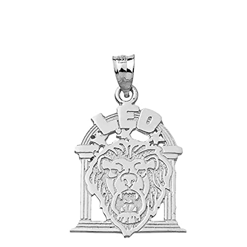 Claddagh Gold 925 Sterling Silver Leo Zodiac Sign Personalized Charm