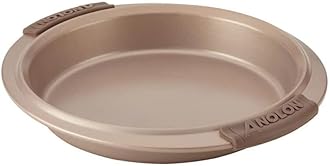 Anolon Bronze Nonstick Baking Pan / Nonstick Cake Pan, Round - 9 Inch, Brown