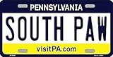 South Paw Pennsylvania State Hintergrund Neuheit Metall Nummernschild Nummernschild Schild 15,2 x 30,5 cm
