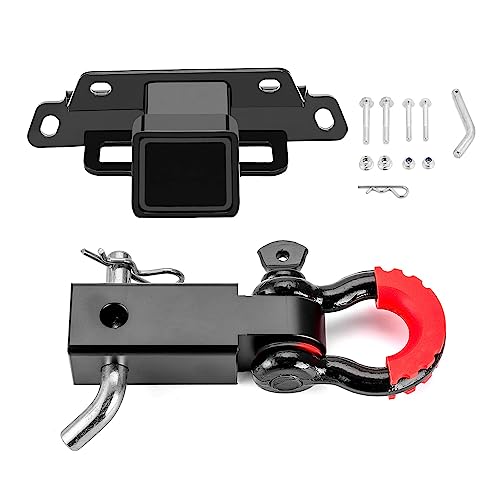 Récepteur d'attelage de 5,1 cm WeiSen anti-vibration pour remorque et manille