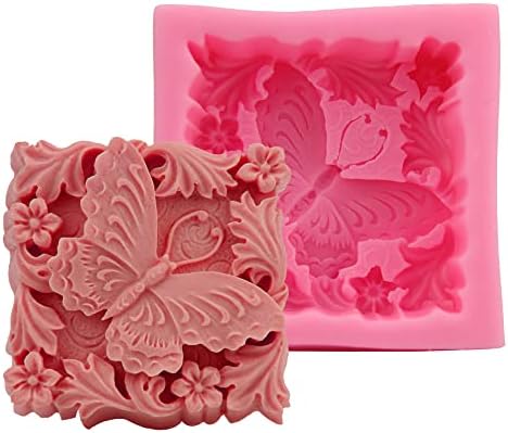 Playing Mold Butterfly Soap Silicone Mold for DIY Soap Pastry Cake Plaster Clay Chocolate Decoration