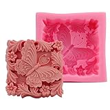Playing Mold Butterfly Soap Silicone Mold for DIY Soap Pastry Cake Plaster Clay Chocolate Decoration