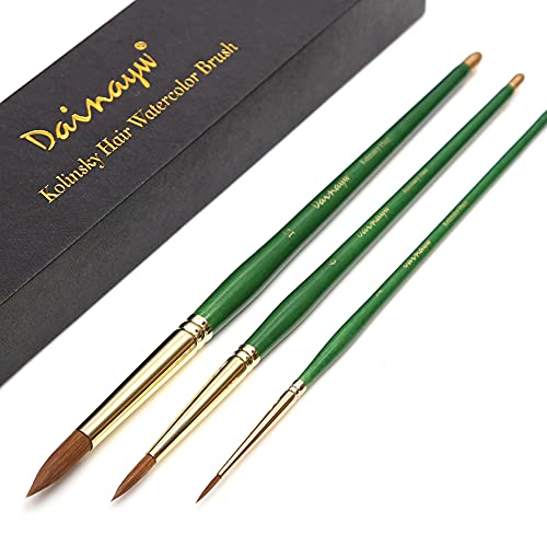 Dainayw DN3DMHB Kolinsky Watercolor Brushes cover