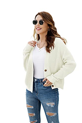 Image of TASAMO Womens Cardigan Sweaters 2026 Fall Cropped Lightweight Sweater