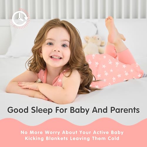 Image of Miracle Baby Sleep Sack with Feet, 1.0 TOG Wearable Blanket for Toddlers, Sleeveless Baby Sleeping Bag with Leg Openings