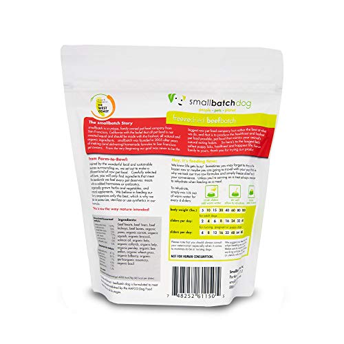 Smallbatch Pets, Beefbatch Sliders Freeze-Dried Dog Food (14 Oz) #TOP1