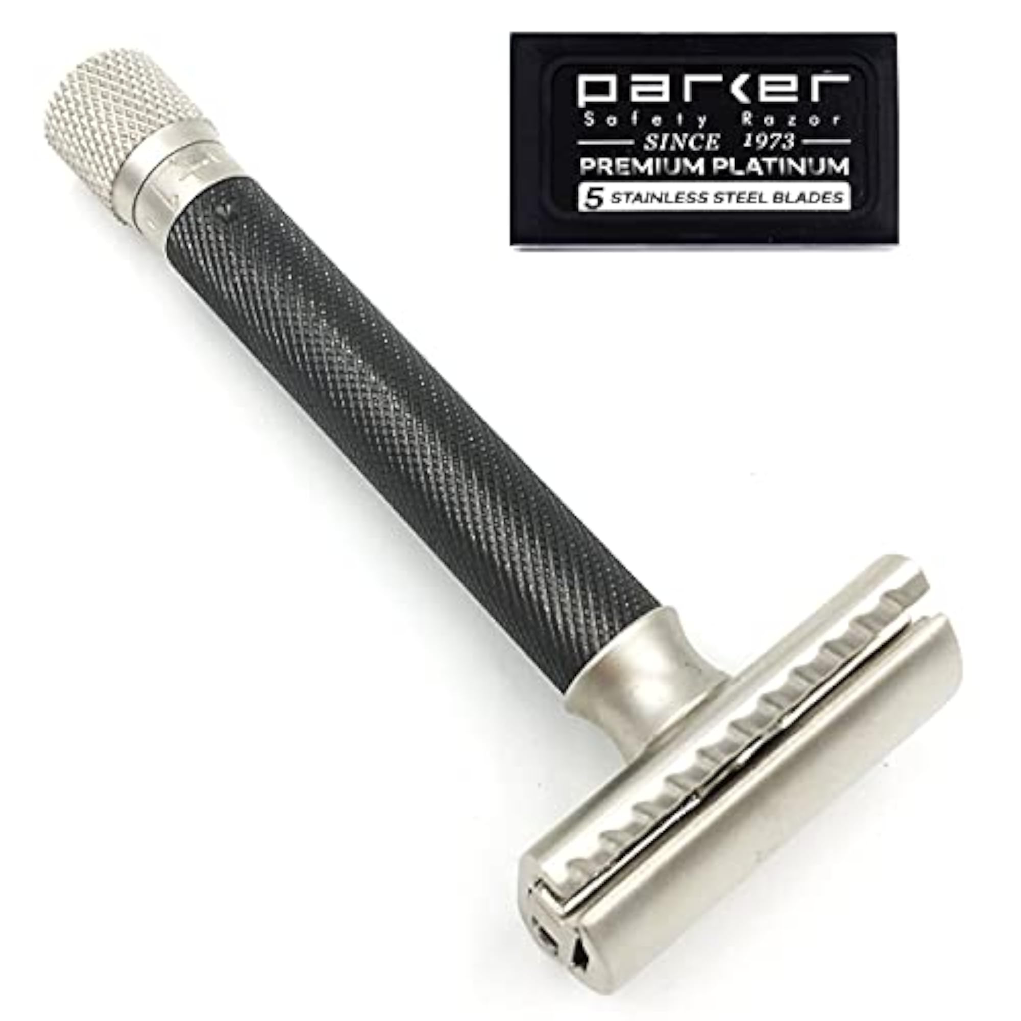 Variant Adjustable Double Edge Razor with 5 Blades