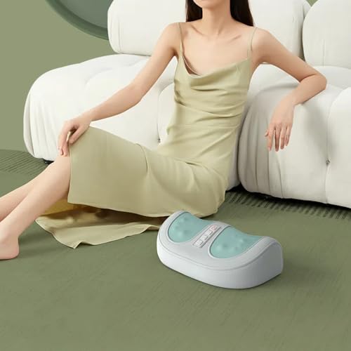 Masajeador de pies, compresión caliente mini, prensa para pies, suelas para pies, multifuncional para pantorrillas y suelas, masajeador para pies miniatura 2