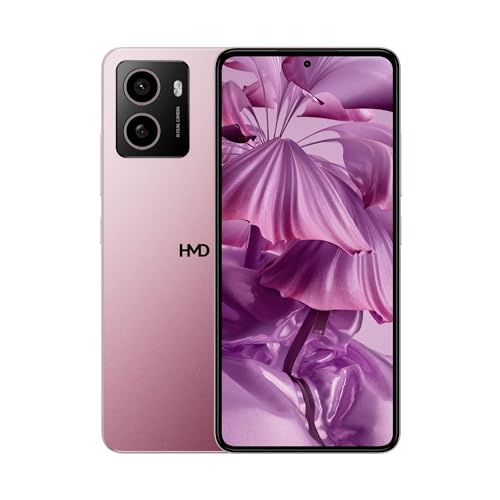 HMD Smartphone Pulse 4G 6,56” HD+, Android 14, cámara dual 13 MP, 4GB/64GB almacenamiento, hasta 59 horas de batería, OZO Audio, fácil de reparar, Dual SIM - Tundra Rose