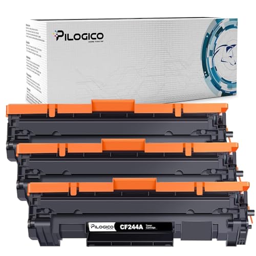 Pilogico 3 Toner Compatibile Per Stampante Hp 44A Cf244A Con Hp Laserjet Pro Mfp-M28W Mfp-M28A, Laserjet Pro M15W M15A M16A M16W M17A M17W M15