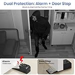 HOSOM 2 Pack Door Stop Alarm for Home & Travel Safety, 120dB Loud Siren Door Stoppers Security Device, Portable Anti-Slip Door Stop Wedge for Apartment, Hotel, Great for Travelers - Image 3