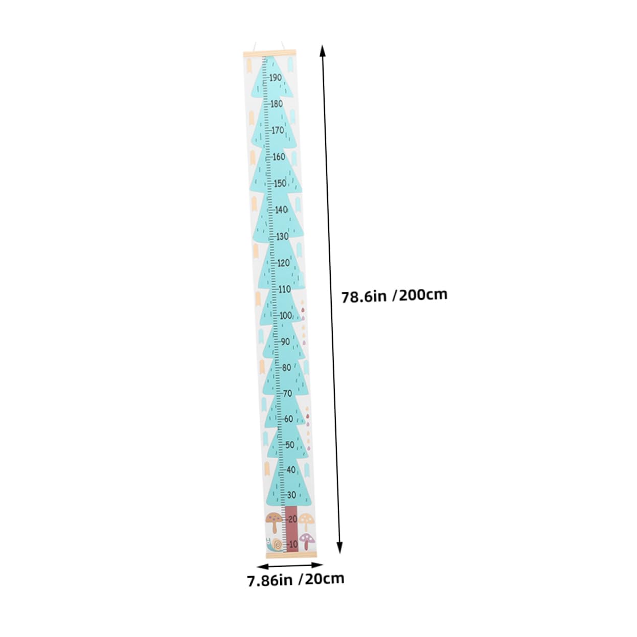 Milisten 2pcs Boy Girl Growth Chart Height Measuring Ruler for Wall Easy Mounting Nursery Decor Versatile Boy Girl Growth Tracker for Bedrooms Playrooms and Classrooms