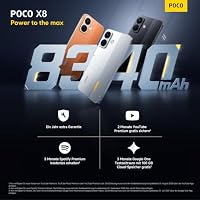Poco X8, Smartphone 12+256 GB, Schwarz, 8340mAh Akku, 67W Laden – Ansicht 2
