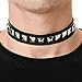 Amscan Mens Black Studded Choker Halloween Costume Accessory