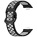 MOTONG Compatible with Huawei Watch Fit 3 Replacement Band - Replacement Silicone Wrist Watch Band Strap Compatible with Huawei Watch Fit 3(Silicone Black + Grey)