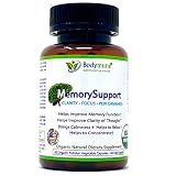 Bodymune Memory Support Supplement for Occasional Memory Loss Mental Fatigue and Exhaustion - Ginkgo