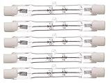 CTKcom Bulbs(5 pack) - J Type 78mm Double Ended 200 Watt 120 Volts T3 Halogen Bulbs R7S Double Ended Filament Flood Lights Quartz Tube Lamps 120V 200W,5 pack