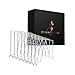 TitanSecure 8 PK White Wire Shelf Dividers for Closets on 12