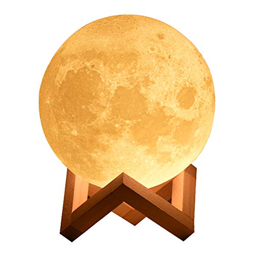 XianghuangTechnology 3D-Druck Mondlampe, LED-Nachtlicht Cover