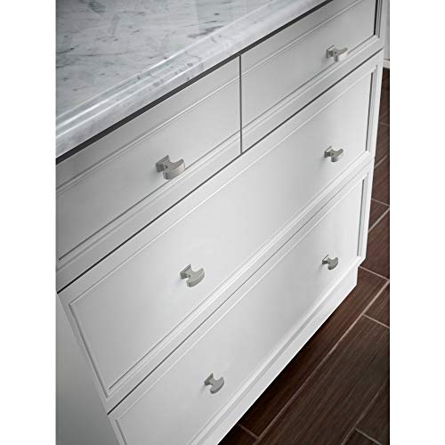 Liberty P34931-SN-C Classic Edge Rectangular Kitchen Cabinet Hardware Knob, Satin Nickel - Thumbnail 3