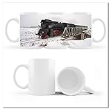  Tasse à café et thé avec photo Locomotive à vapeur Ol 49-59