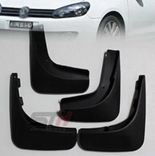 4PCS OEM Mud Flap Splash Guard Black Set Front & Rear Fit For 2009 2010 2011 2012 VW GOLF 6 MK6 HATCH