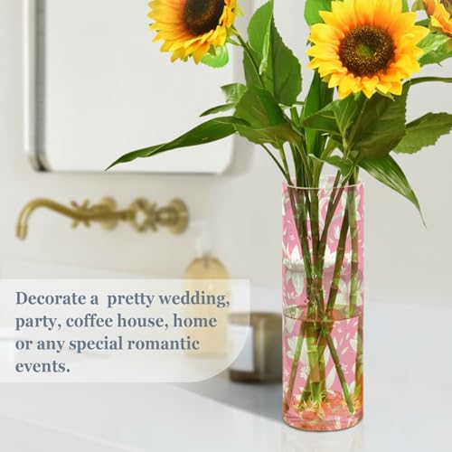 Vase en plastique blanc pour lys rose et composition florale de salon