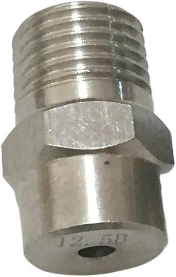 1 Pcs 1/8" 1/4" 3/8" /1/2"SS Solid Full Cone Spray Nozzle,Washing Treatment Before Plating,Chemical Treatment0.8mm,1/8"