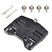 Yescom AHR 30L Motorcycle Top Case Trunk Black Tail Box Scooter Tour Motorcycle Storage Box Carrier with Lock for Helmet Luggage