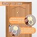 Peephole Cover, Home Security Peephole Protector,Peep Hole Covers Privacy Door Viewer Cover with Self Adhesive Installation Tools (Gold)