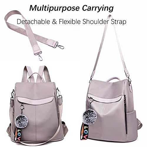 Cofihome Backpack Purse Waterproof Shoulder Bag Contrast Color Anti-Theft Purse For Women #TOP4
