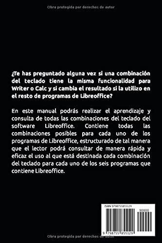 Miniatura 2 de COMBINACIONES DEL TECLADO LIBREOFFICE (Spanish Edition)