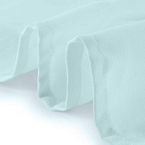 Trimming Shop 20 Inch Baby Blue Polyester Table Napkins, 50x50cm Square, Reusable - Image 2