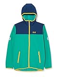 Elastisch Jack Wolfskin Kinder Fourwinds Jacke, Green Ocean, 164