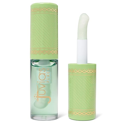 Juvia's Place Magic Lip Oil Honeydew - Hydrating Plumper All Day Light Non Sticky Lipgloss Makeup - Enhance Beauty w/Glossy Dewy Shine Glow & Moisture for Dry Chap Lips - Vitamin E Fruit Extract