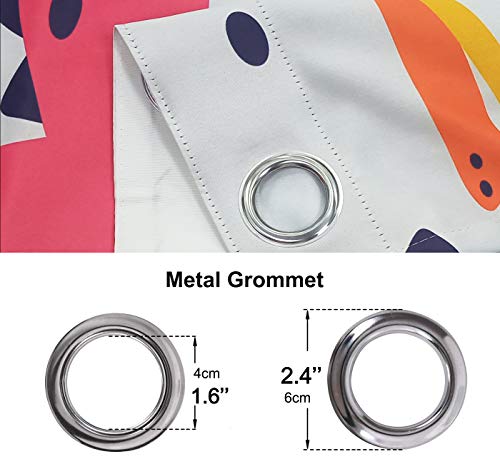 Riyidecor Rustic Dinosaurs Blackout Curtains (2 Panels 52 X 63 Inch) Colorful Dino Kids Boys Cartoon Elasmosaurs Cute Cool Funny Decor Garage Printed Living Room Bedroom Window Drapes Fabric Ww-Eshb #TOP4