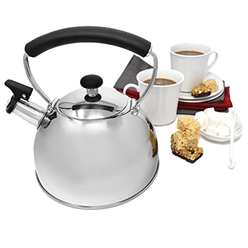 Norpro Stainless Steel Whistling Tea Kettle 8.5" x 7.875" x 7.875" by Norpro - Image 6