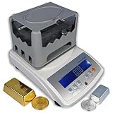 moupeaktain Probador De Pureza De Oro, Kit De Análisis De Oro Y Plata, Densímetro De Oro, Rango De Densidad: 0,01-99,999 G/Cm³, Pantalla LCD, Densímetro De Pureza De Oro 600/0.01g