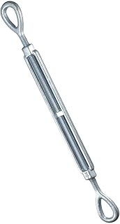 AllGIFT Turnbuckle Galvanized Durable Carbon Steel Cable Tightener Adjustable Eye and Eye Turnbuckle Wire Tensioner Wire Rope Tension