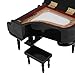 Miniature Piano Model Tree Disk Piano Decor, Musical Instruments with Melodies, Aesthetics & Sophistication for Home Office Studio Decor